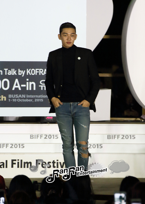 『第20回釜山国際映画祭(BIFF)』3日目にユ・アインオープントーク（海雲台野外ステージ）に登場！