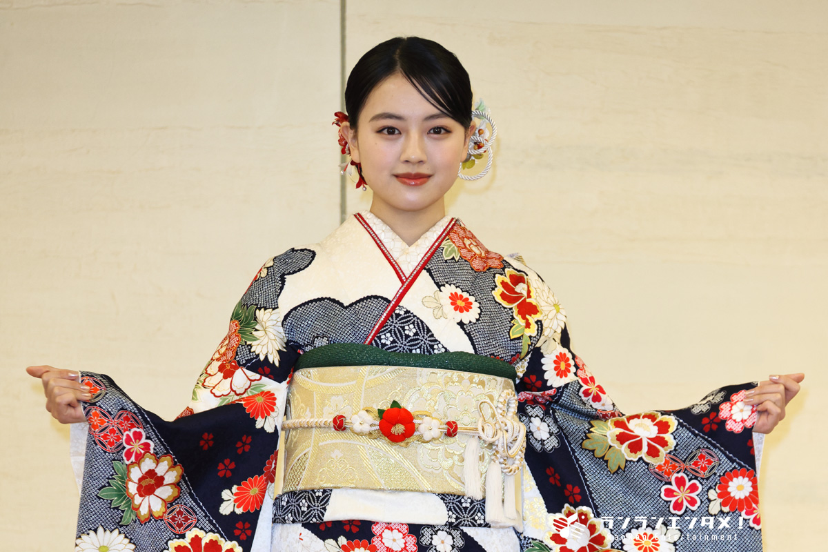 上坂樹里 NHK連続テレビ小説 次回作『風、薫る』ヒロイン！華やかな晴れ着披露 「エイベックス 2026晴れ着お披露目会」