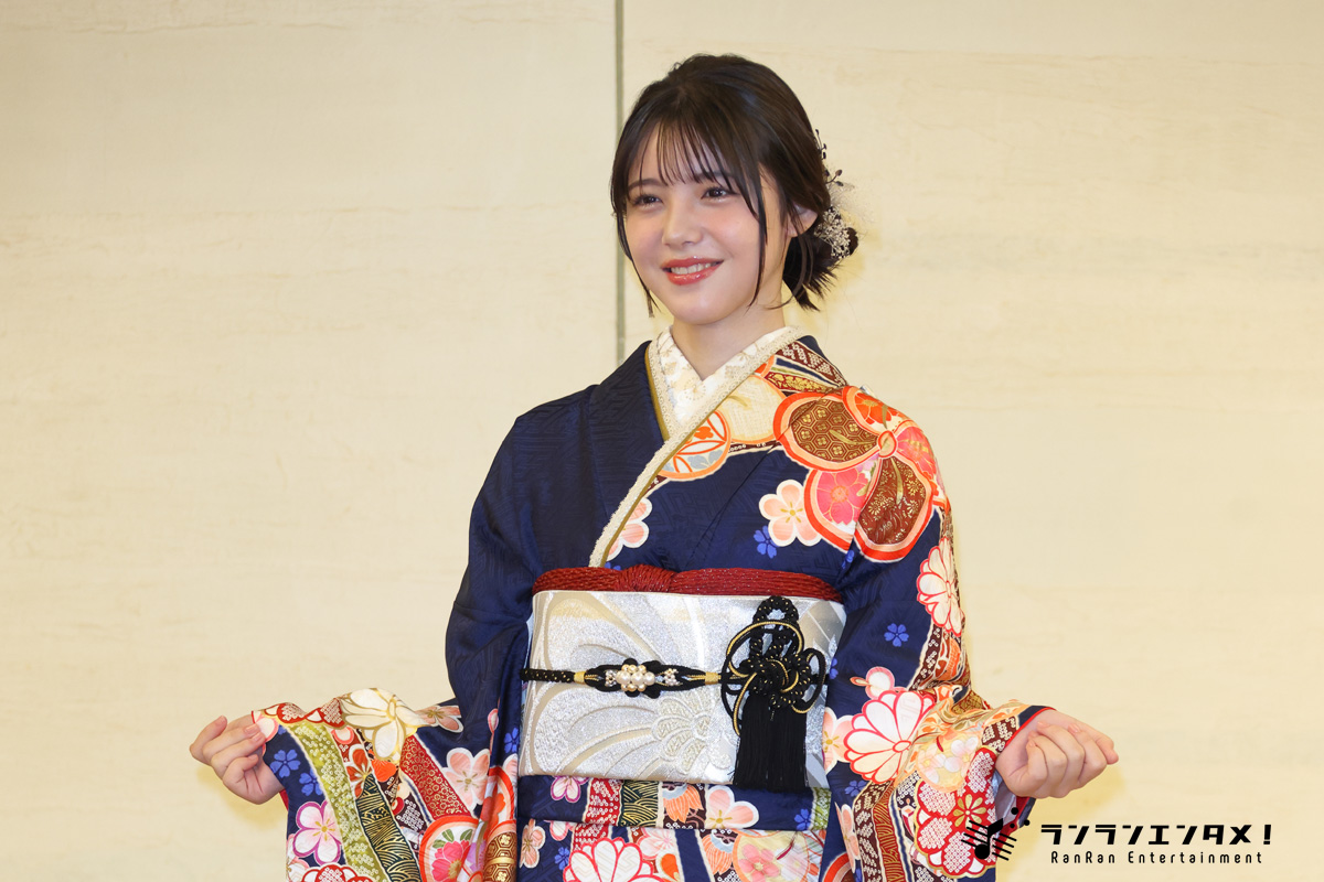 松尾そのま「2026年春から高校生、お仕事と勉強の両立を頑張っていきたい！ 」「エイベックス 2026晴れ着お披露目会」