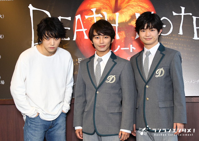 『デスノート THE MUSICAL』公開ゲネプロ＆囲み会見に加藤清史郎、渡邉蒼、三浦宏規が登壇。